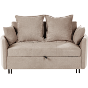 Beliani HOVIN - Slaapbank-Beige-Polyester