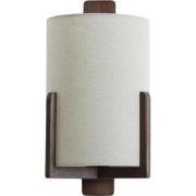 Wandlamp Litto - Donkerbruin - 22x18x36cm