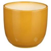 Tusca pot rond oker - h14xd14,5cm