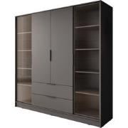 Meubella Kledingkast Kaden - Grijs - 206 cm