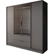 Meubella Kledingkast Knox - Grijs - 206 cm