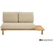 Apple Bee Sling Cotton Flower sofa 2-zits 175 teak - Left