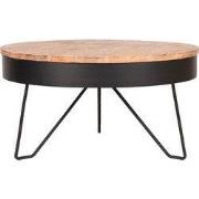 LABEL51 Salontafel Saran - Zwart - Metaal - Rond - 80 cm
