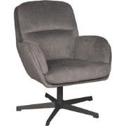 LABEL51 Fauteuil Moss - Antraciet - Cosmo - 77x70x90 cm
