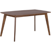 Beliani IRIS - Eettafel-Donkere houtkleur-MDF