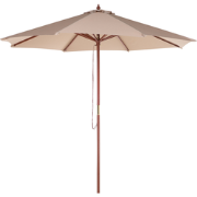 Beliani TOSCANA - Marktscherm-Beige-Polyester