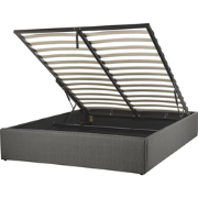 Beliani DINAN - Tweepersoonsbed-Grijs-Polyester