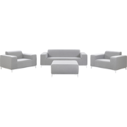 Beliani ROVIGO - Loungeset-Grijs-Polyester
