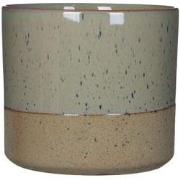 Mica Decorations lago ronde bloempot creme maat in cm: 18 x 20
