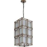 PTMD Layra White Milk Glass Hanging Lamp Antique