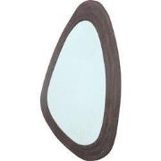 PTMD Santin Brown Mango Wood Organic Triangle Mirror