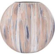 PTMD Meriko Brown Oval Iron Pot Matt Enamel Finish L