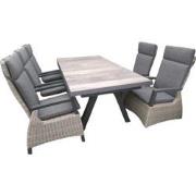 7 delige barree set met tensil uitschuif tafel