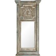 Clayre & Eef Spiegel  55x118 cm Blauw Grijs Hout Rechthoek Grote Spieg...