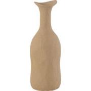 J-Line - Vaas Agra Aluminium Beige Small - 11.5x10.5x31.5cm