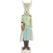 Clayre & Eef Beeld Konijn 23 cm Beige Groen Polyresin Paasdecoratie