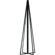 Xmas Tree - Metal/Glass - Black - 5,5x20cm