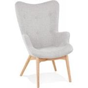 ROBY oorfauteuil 67x65x93 cm Grijs