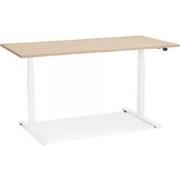 TRONIK elektrisch zit-sta bureau 140x70x127 cm Beige