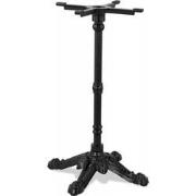 CABARET tafelpoot rustieke stijl 52x52x73 cm Zwart