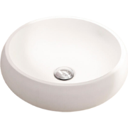 Composiet opbouw waskom Rondo ??36cm mat wit