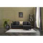 Hoekbank met slaapfunctie Rechts Aydam Antraciet