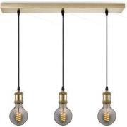 Home sweet home hanglamp Vintage brons 3L Beam Spiral g95 - smoke
