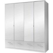 Kast met 4 spiegeldeuren en 4 laden - L179 cm