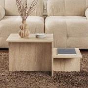 Salontafel Beige Marmerlook Melamine Eterna