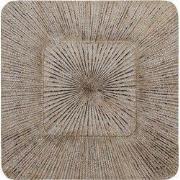 PTMD Dishita Cream Square Mdf  Wall Panel Ribbed Small