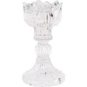 Clayre & Eef Kandelaar Ø 8x15 cm Transparant Glas