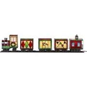 LumiLamp Tiffany Tafellamp Trein 100x9x20 cm Rood Groen Glas Tiffany L...