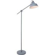 Mexlite - vloerlamp - Nove - grijs - metaal - Ø 28cm - E27 - 1322GR