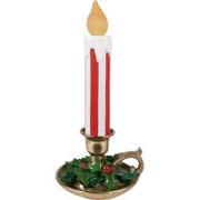 Clayre & Eef Kerstdecoratie met LED-verlichting Kandelaar 18x17x38 cm ...
