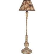 Clayre & Eef Tafellamp Ø 22x71 cm Beige Bruin Metaal Bureaulamp