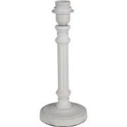 Clayre & Eef Lampenvoet   Ø 13x32 cm  Wit Hout Lampvoet