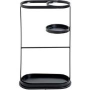 Paraplubak van zwart metaal - H60 cm