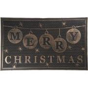 Clayre & Eef Deurmat  75x45 cm Grijs Kunststof Rechthoek Merry Christm...
