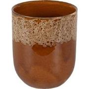 Clayre & Eef Mok  150 ml Bruin Wit Keramiek Theemok