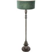 Anne Lighting - vloerlamp - Bois - zwart - hout velours stof - Ø 50cm ...