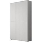 Meubella Schoenenkast Amber - Lichtgrijs - 109 cm