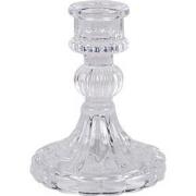 Clayre & Eef Kandelaar Ø 8x11 cm Transparant Glas