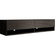 Meubella TV-Meubel Asino - Wave - Mat zwart - 140 cm