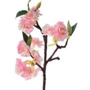 Clayre & Eef Kunstbloem 38 cm Roze Kunststof Kunstplant