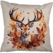 Clayre & Eef Kussenhoes 45x45 cm Beige Polyester Hert