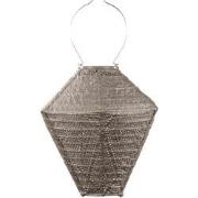 Lumiz Solar Buitenlampion - Ikat Diamond - 28 cm - Taupe