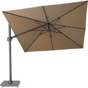 Zweefparasol Challenger Zijwaarts Kantelbaar (T2) 3x3 meter taupe zonw...