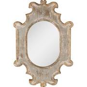 Clayre & Eef Spiegel  51x75 cm Beige Grijs Hout Glas Grote Spiegel