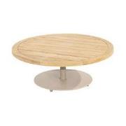 Volta teak salontafel centrale poot latte 80 cm dia. H30 cm 4SO