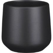 Amber pot rond d.grijs mat h13,5xd14cm